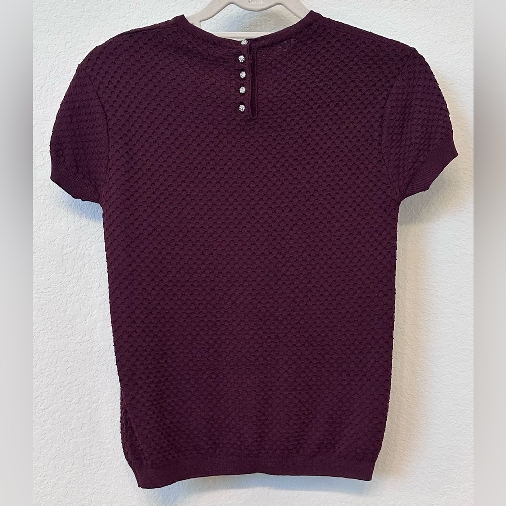 Elegant Plum Knit Top